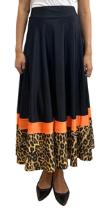 Falda Negra Animal Print