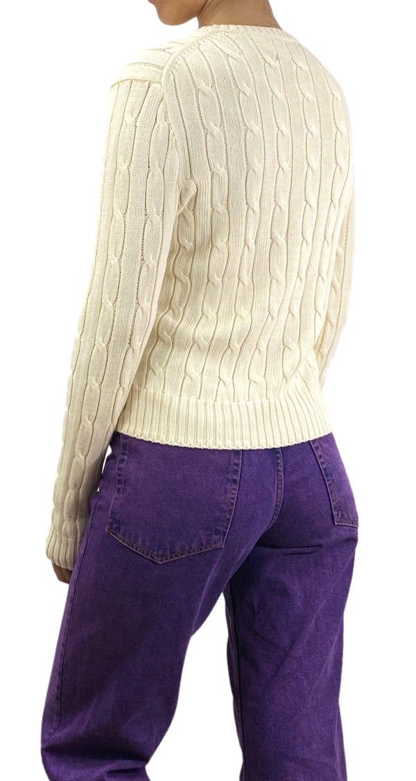 Sweater Tejido Crema