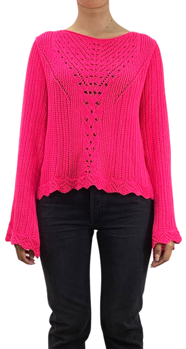 Sweater Tejido Fucsia