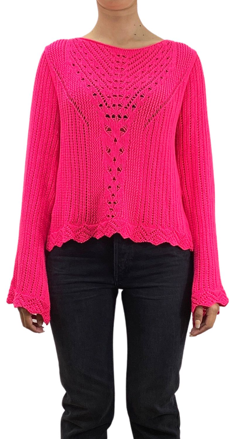 Sweater Tejido Fucsia