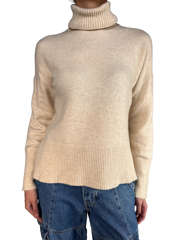 Sweater Crema Lana Merino, Alpaca