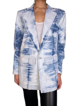 Blazer Denim Tie Dye