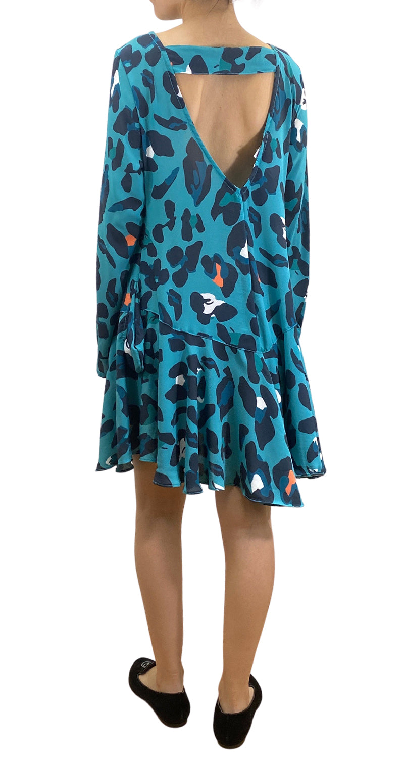 Vestido Turquesa Animal Print