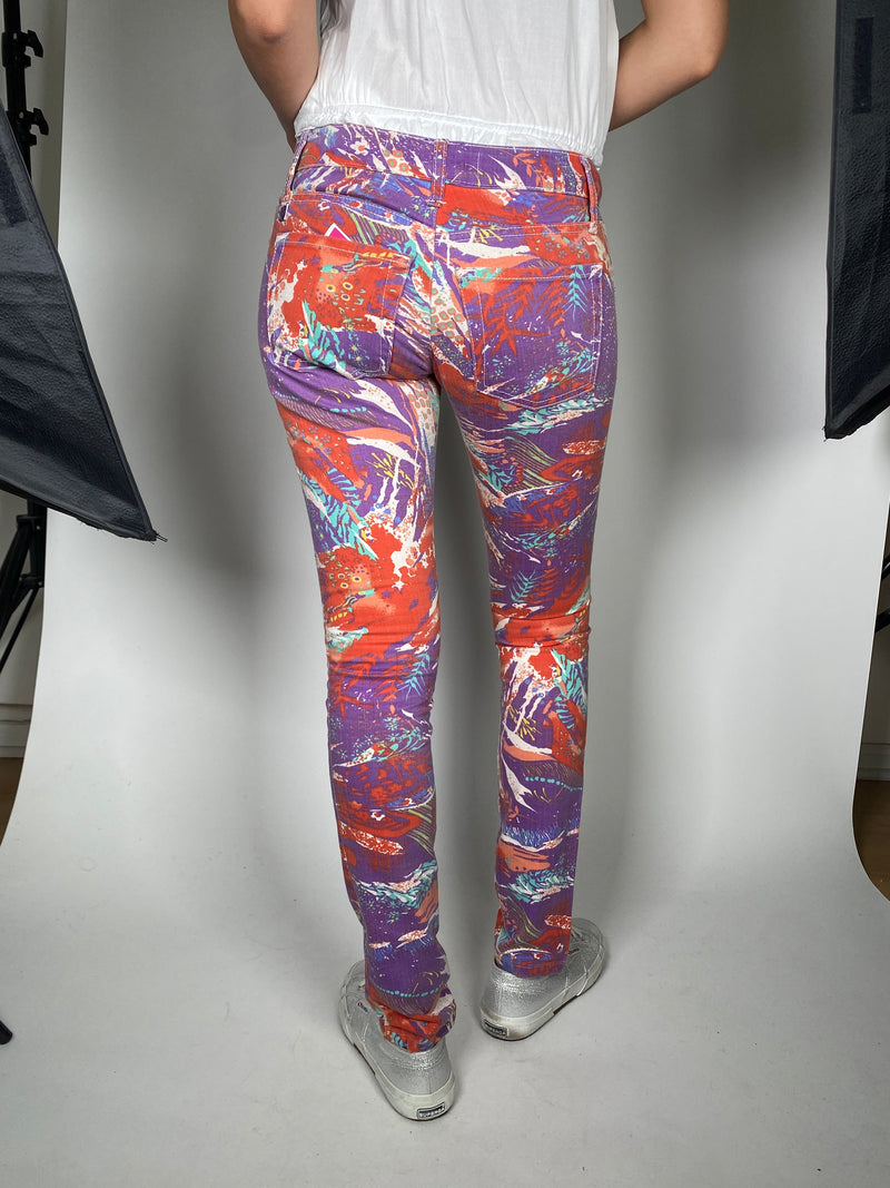 Jeans Floreado Multicolor