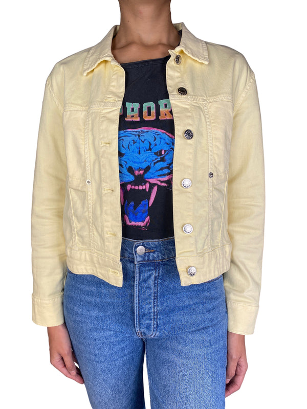 Chaqueta Denim Amarillo