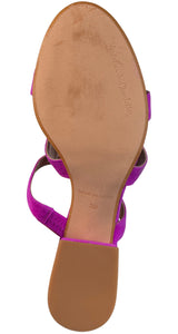 Sandalias Cuero Fucsia