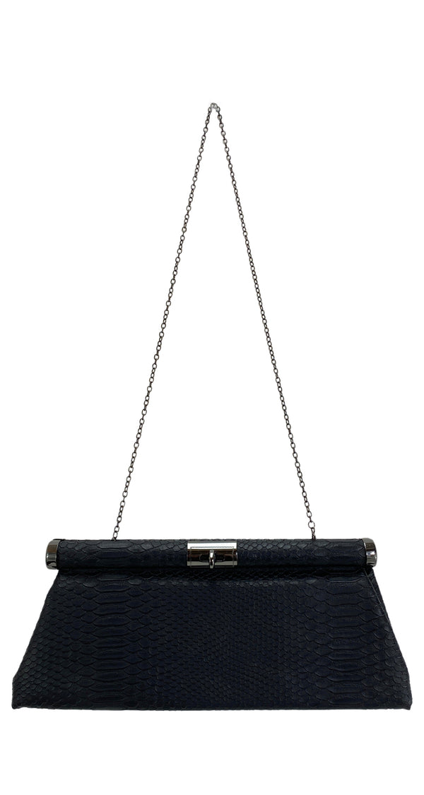 Clutch Cuero Vegano Negro