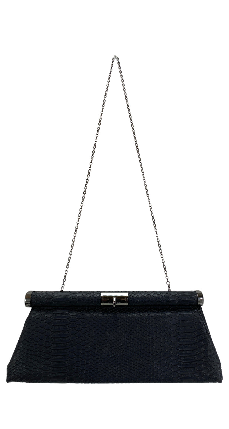 Clutch Cuero Vegano Negro