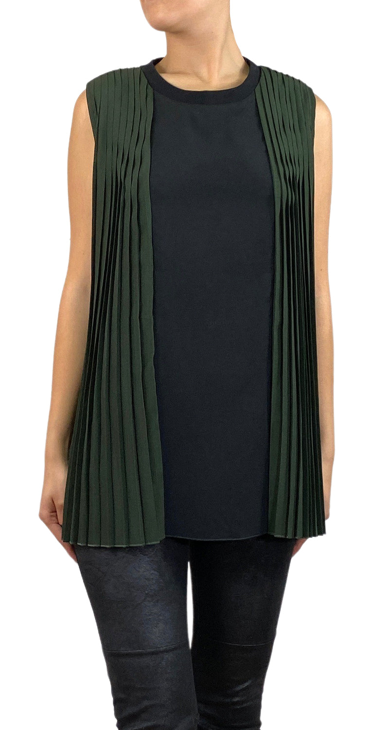 Blusa Verde Plisada