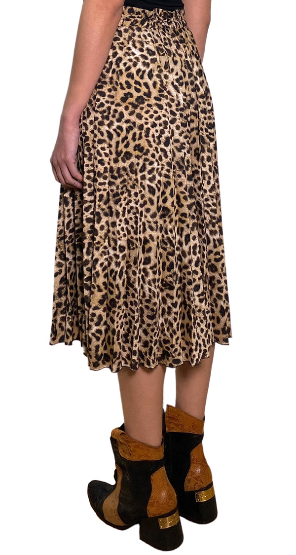 Falda Plisada Animal Print