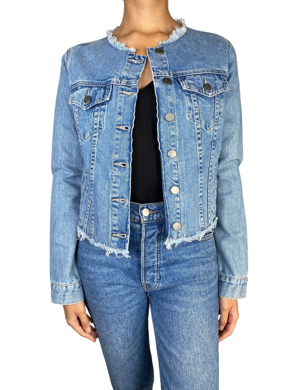 Chaqueta Denim Desflecada