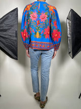 Blusa Blue Tropical Tapestry