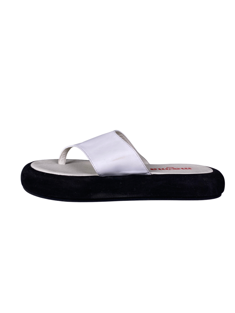 Sandalias Blancas Cuero