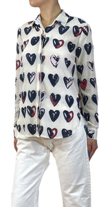 Blusa Seda Corazones