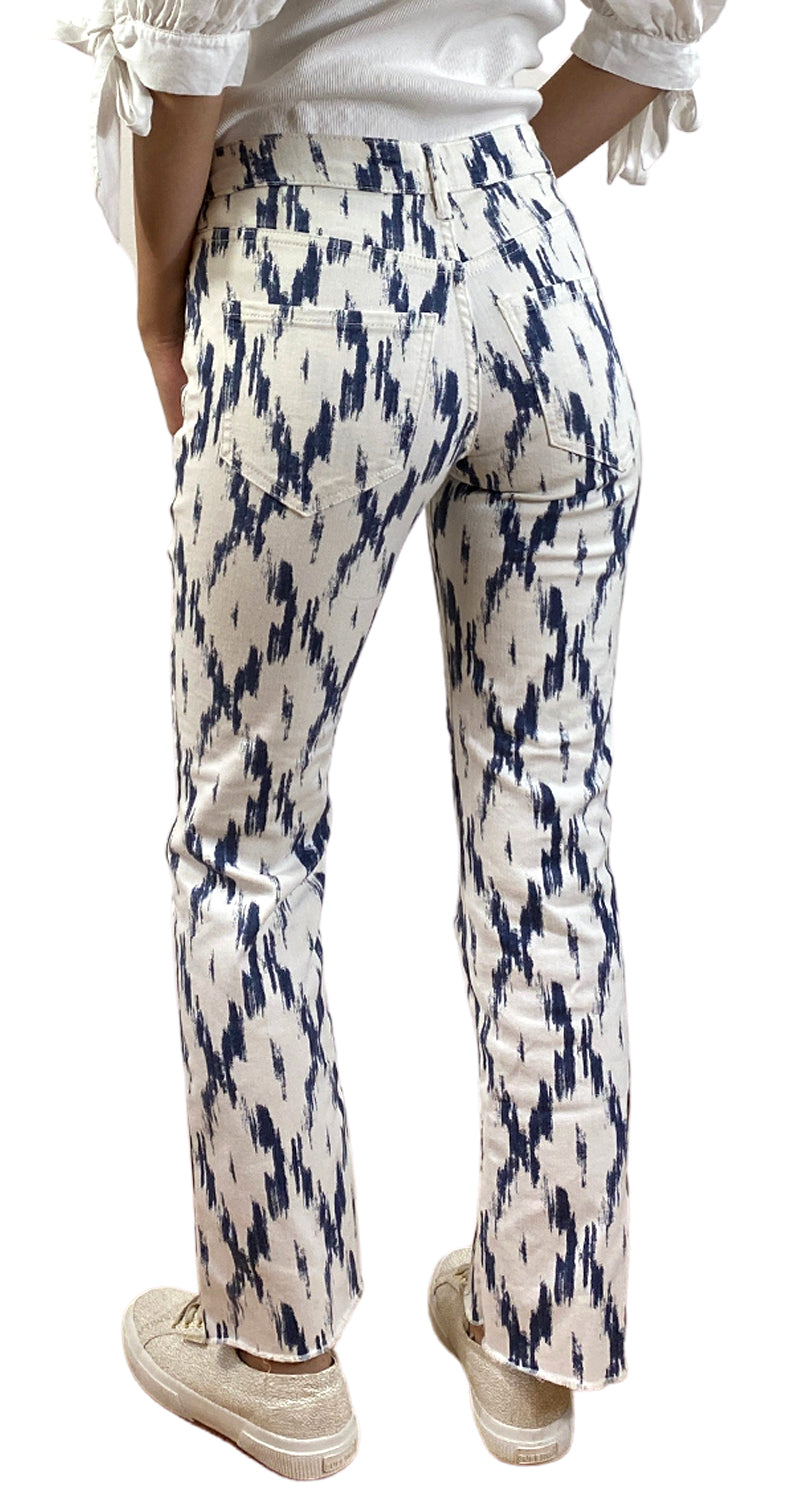 Pantalón Blanco Estampado