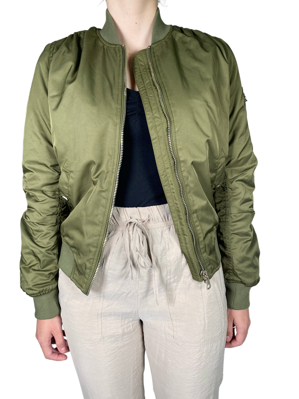 Chaqueta Bomber Verde