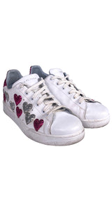 Zapatillas White Glitter