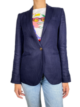 Blazer Lino Azul Marino