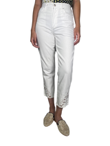 Jeans Blanco Broderie