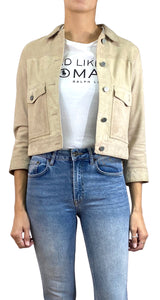 Chaqueta Beige Cuero