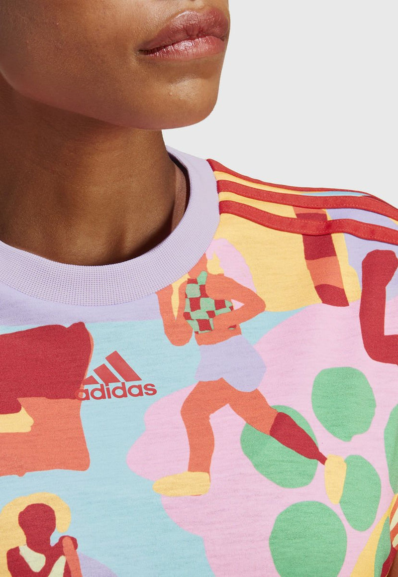 Vestido adidas performance Farm Dress Multicolor - Calce Regular