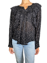 Blusa Negra Lunares