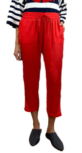 Pantalón Satinado Rojo