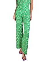 Set Pantalón Y Blusa Verde Estampado