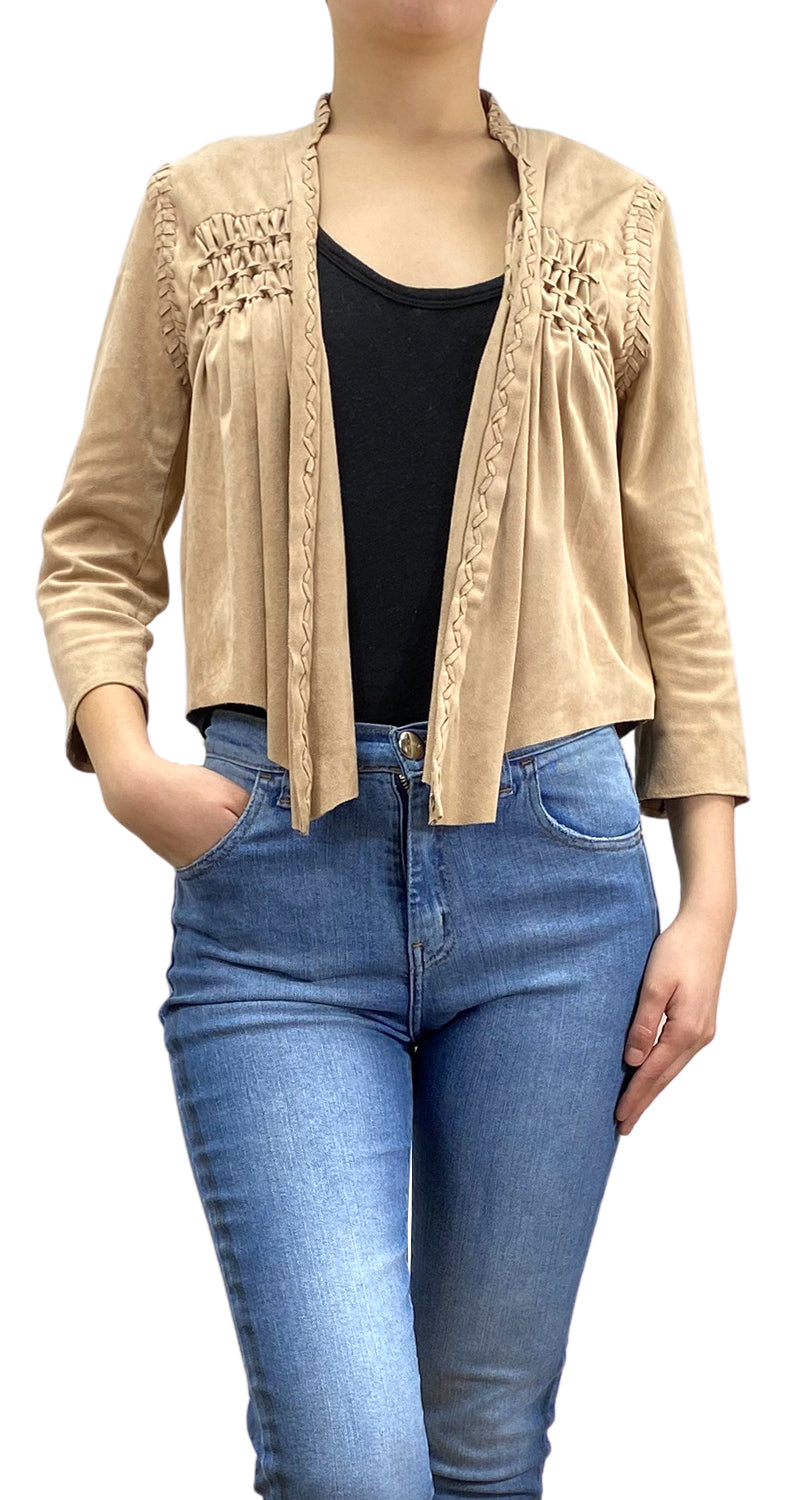 Saco Beige Trenzado