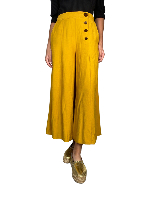 Pantalón Culotte Amarillo