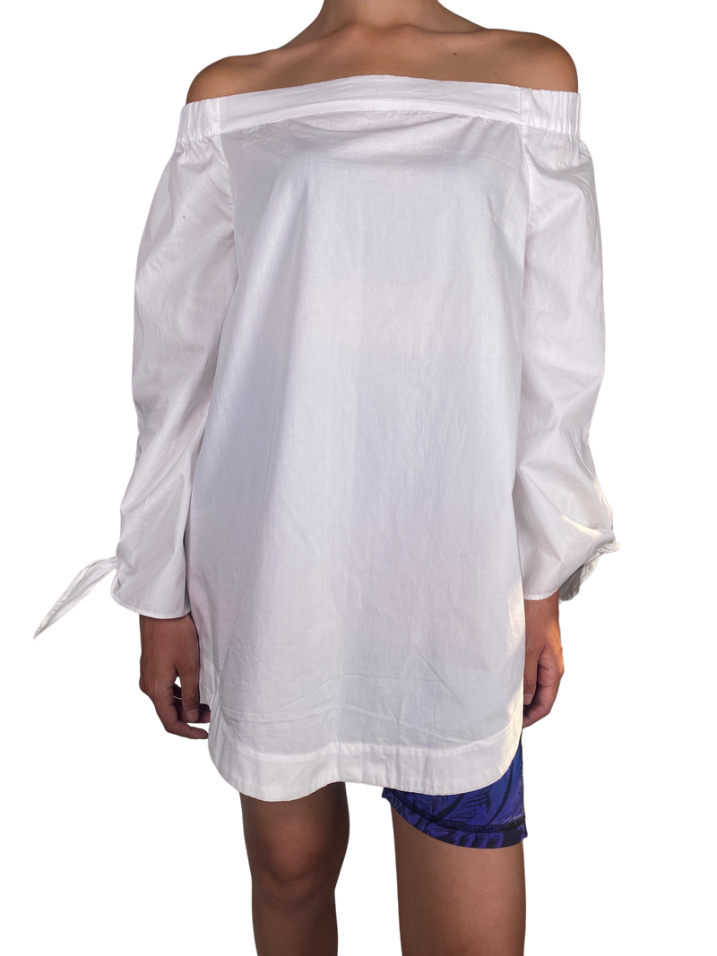 Blusa Blanca Strapless