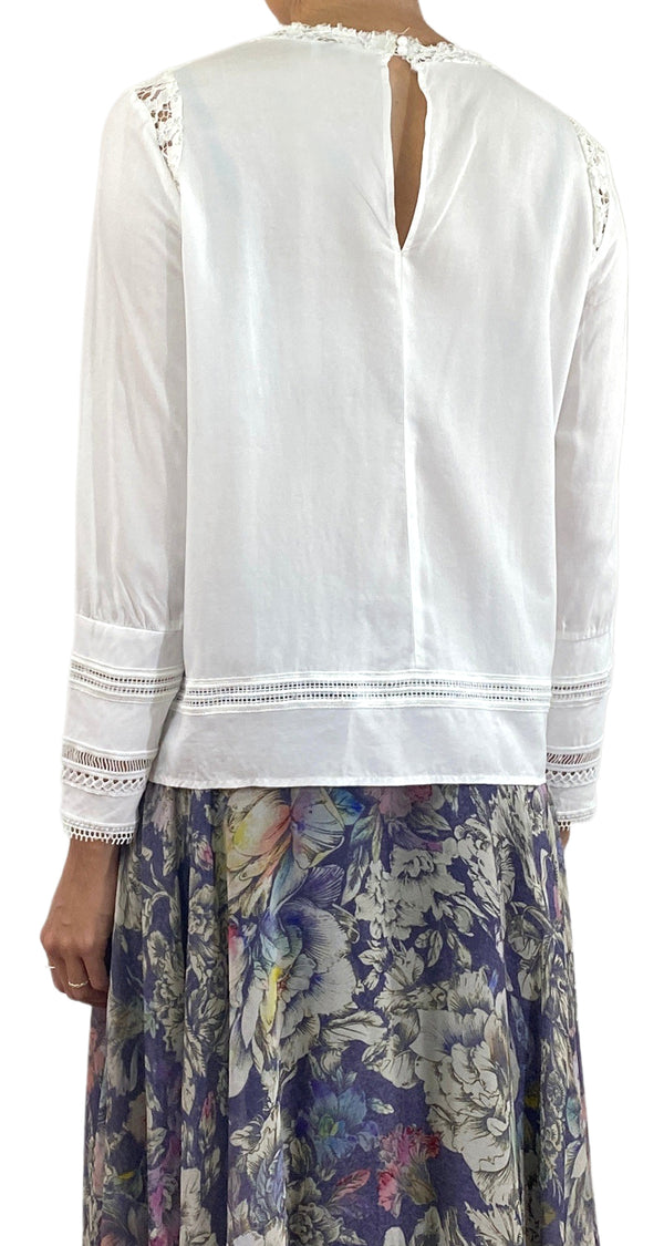 Blusa Blanca Encaje