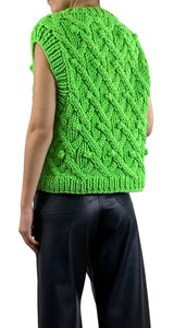 Sweater Verde Tejido