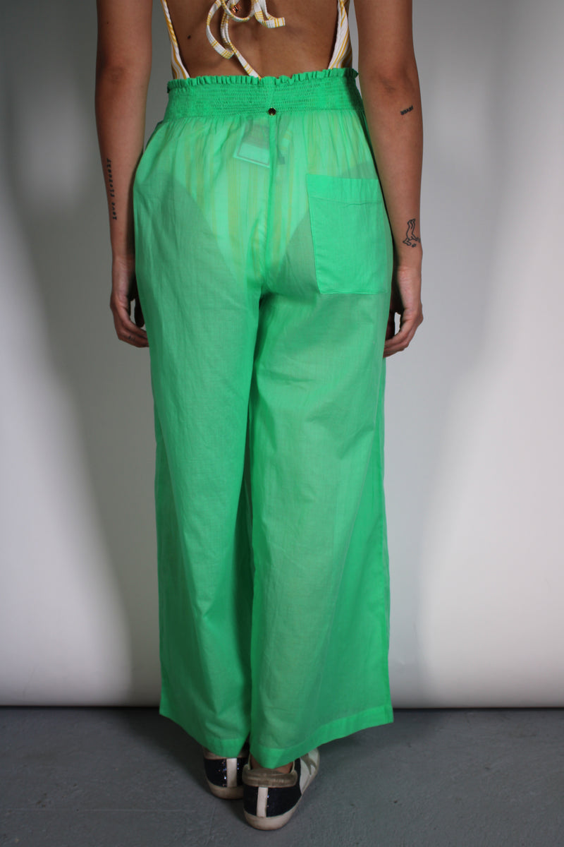 Pantalon verde fluorescente sale