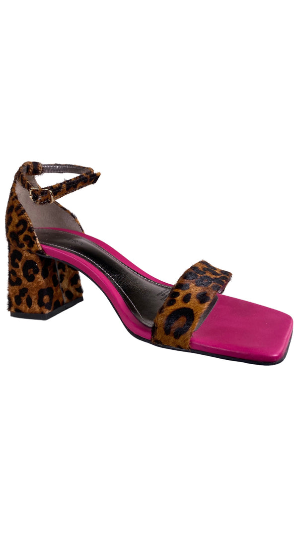 Sandalias Cuero Leopardo