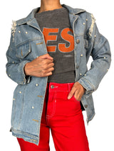 Chaqueta Denim Aplicaciones