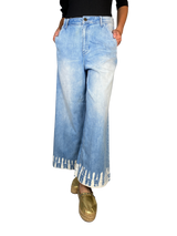 Pantalón Denim Palazzo