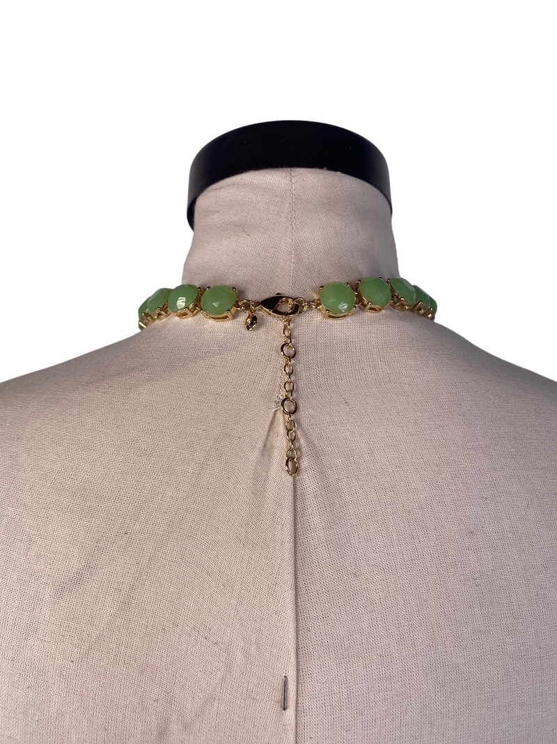 Collar Piedreria Verde Menta