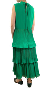 Vestido Plises Verde