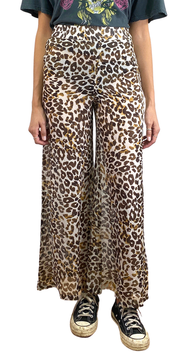 Pantalón Traslucido Animal Print