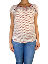 Blusa Beige Estampada