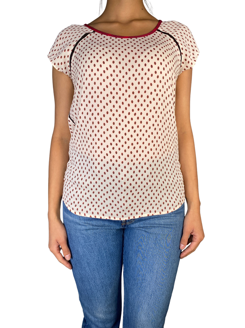 Blusa Beige Estampada