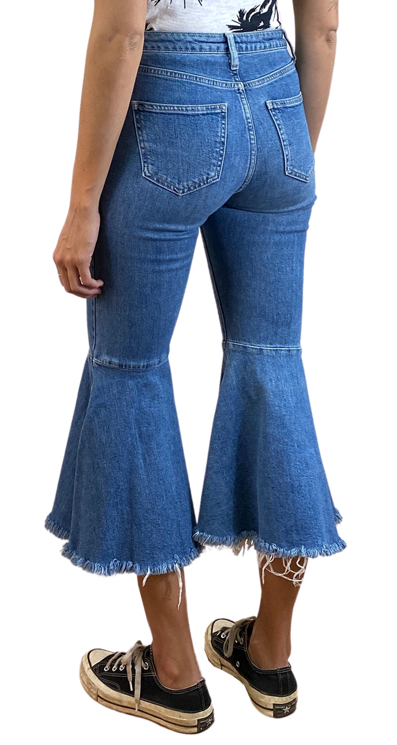 Pantalón Denim Palazzo