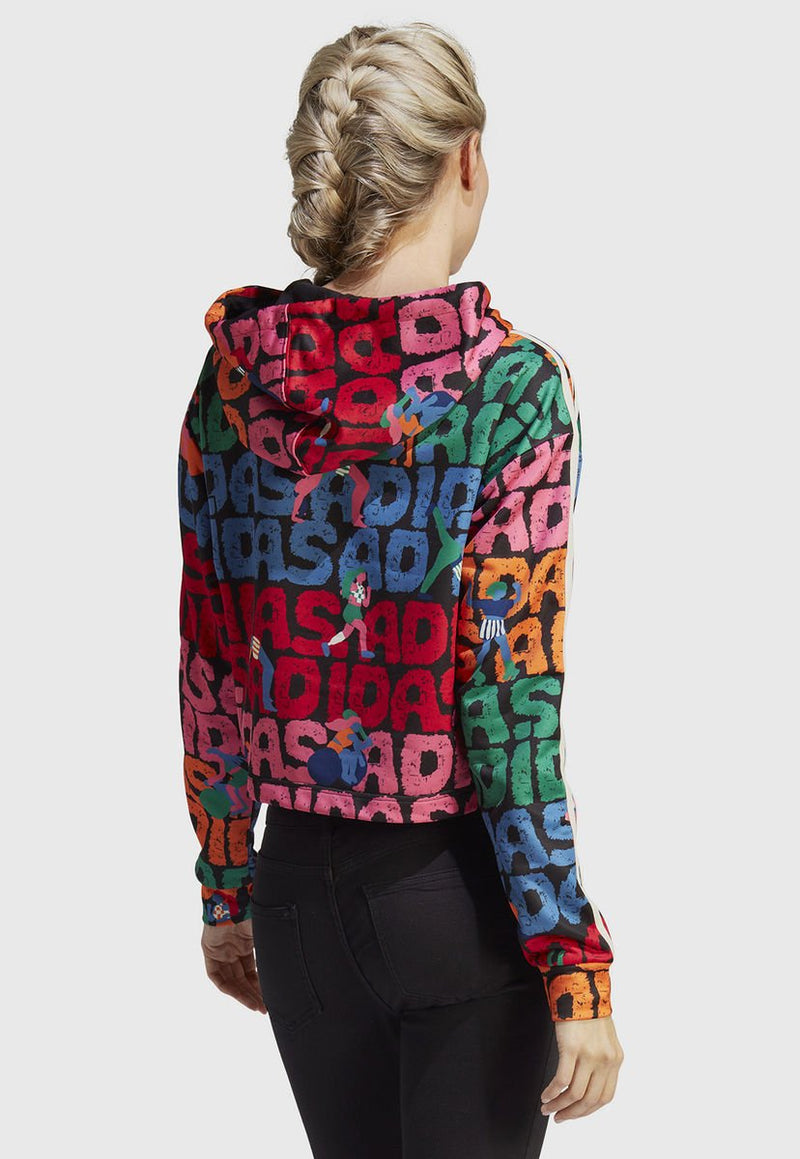 Polerón adidas performance Farm Hoodie Multicolor - Calce Holgado