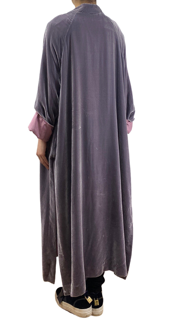 Kimono Terciopelo Seda Morado