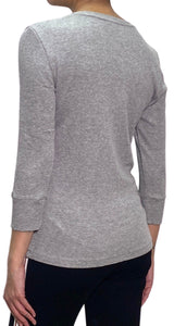 Polera Gris Botones