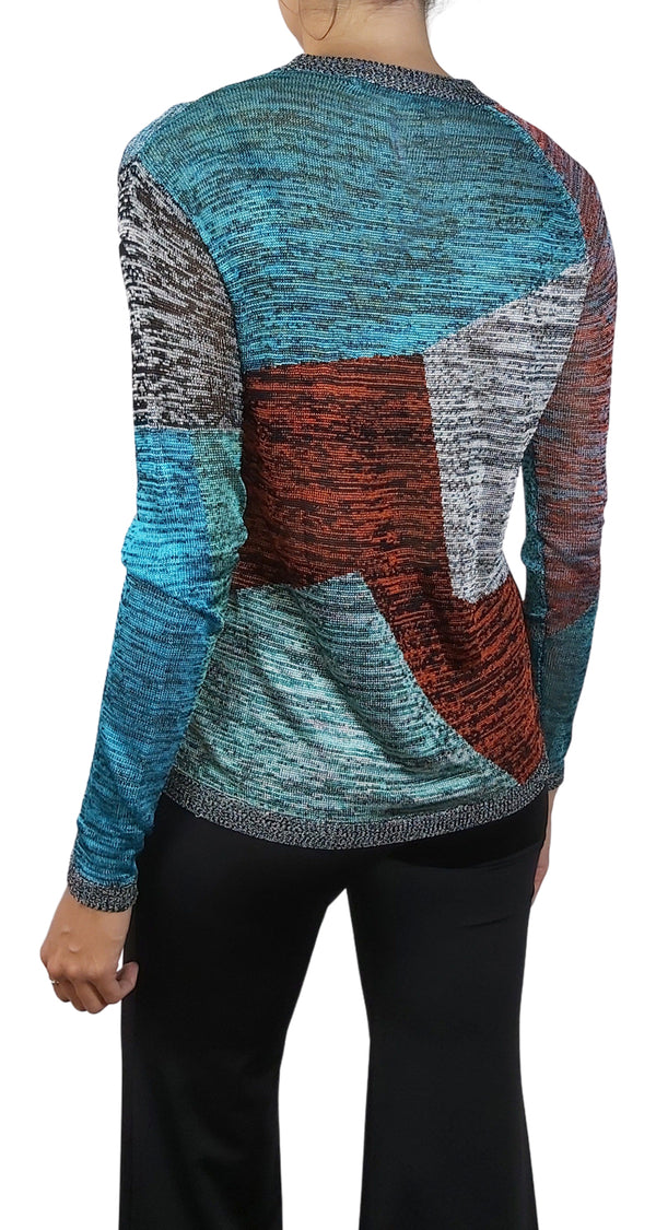 Sweater Multicolor Manga Larga