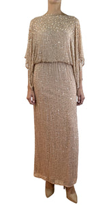 Vestido Beige Seda