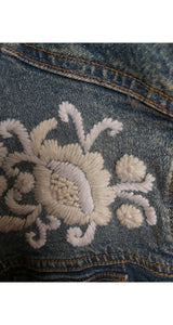 Chaqueta Denim Bordada