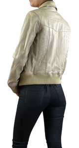 Chaqueta Beige Cuero